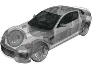 Mazda RX-8 (2008) 3D Model preview