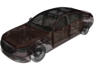 Mercedes-Maybach S-Class (2022) 3D Model preview