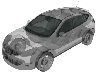 Nissan Qashqai (2010) 3D Model preview