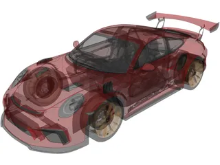 Porsche 911 GT3 RS (2019) 3D Model preview