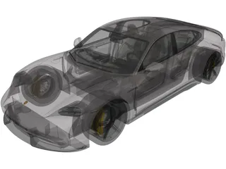 Porsche Taycan (2020) 3D Model preview