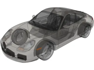 Porsche 911 Carrera (1997) 3D Model preview