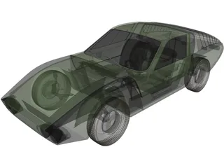 Porsche 911 HLS (1967) 3D Model preview