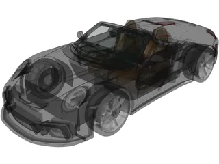 Porsche 911 Speedster Heritage (2019) 3D Model preview