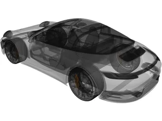 Porsche 911 Targa (2019) 3D Model preview