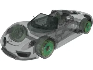Porsche 918 Spyder (2011) 3D Model preview
