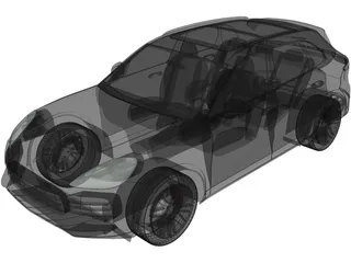 Porsche Cayenne S (2019) 3D Model preview