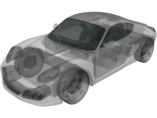 Porsche Cayman S (2011) 3D Model preview