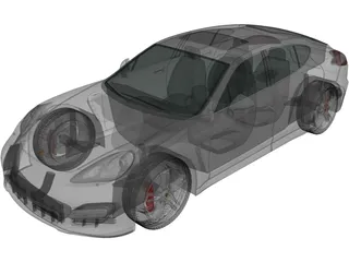 Porsche Panamera (2009) 3D Model preview