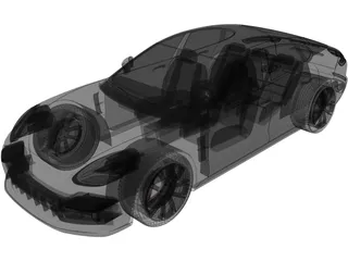 Porsche Panamera GTS (2019) 3D Model preview
