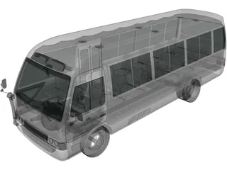 Toyota Coaster (2014) 3D Model preview