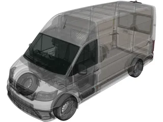 Volkswagen Crafter L1H2 (2017) 3D Model preview