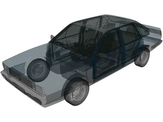 Volkswagen Santana (1985) 3D Model preview