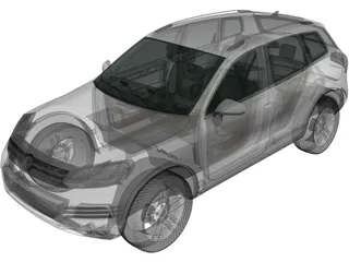 Volkswagen Touareg (2010) 3D Model preview