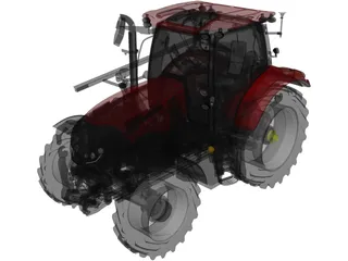 Case IH Maxxum Series 3D Model preview