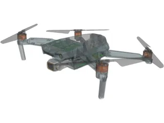 DJI Mavic Drone 3D Model preview