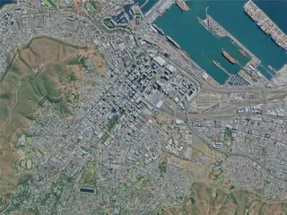 Cape Town City, South Africa (2024) 3D Model preview