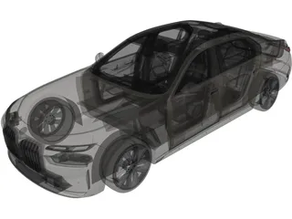 BMW i7 (2024) 3D Model preview