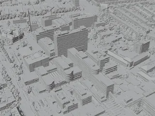 Groningen City, Netherlands (2023) 3D Model preview