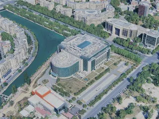 Bucharest City, Romania (2023) 3D Model preview