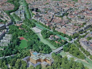 Munich City, Germany (2023) 3D Model preview