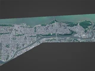 New York City, Upper Manhattan, USA (2024) 3D Model preview