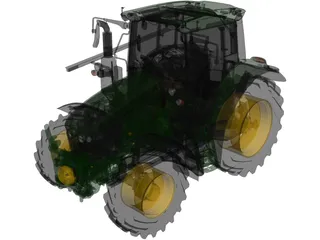John Deere 6M Series 3D Model preview