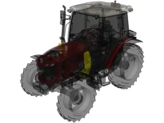 Massey Ferguson MF 3700 AL 3D Model preview