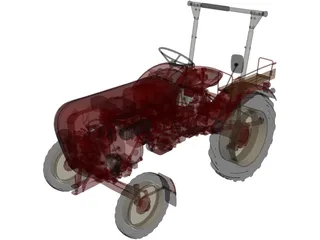 Porsche Diesel Junior 108 3D Model preview