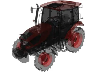Zetor Major CL 3D Model preview