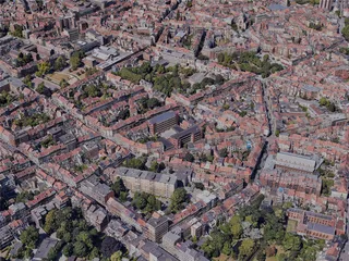 Brussels City, Belgium (2023) 3D Model preview