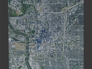 Indianapolis City, IN, USA (2024) 3D Model preview