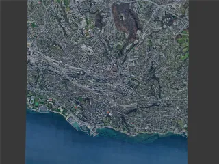 Lausanne City, Switzerland (2024) 3D Model preview