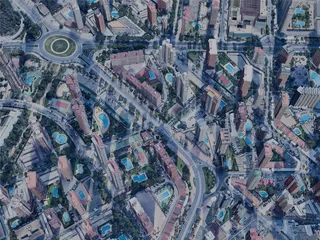 Benidorm City, Spain (2023) 3D Model preview