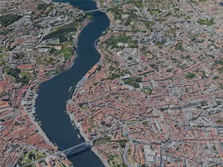 Porto City, Portugal (2023) 3D Model preview