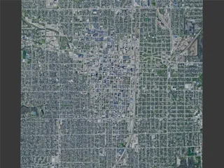 Springfield City, IL, USA (2024) 3D Model preview
