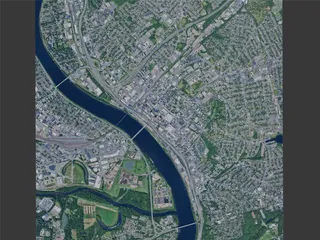 Springfield City, MA, USA (2024) 3D Model preview