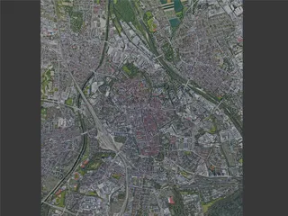 Augsburg City, Germany (2023) 3D Model preview