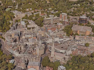 Bournemouth City, UK (2023) 3D Model preview