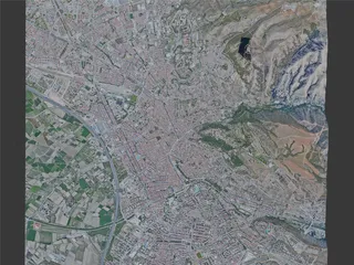 Granada City, Spain (2023) 3D Model preview