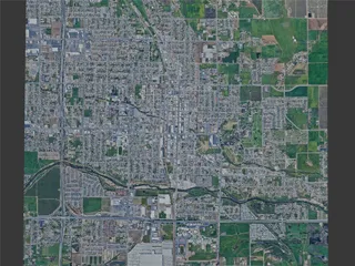 Porterville City, CA, USA (2023) 3D Model preview