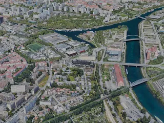 Strasbourg City, France (2023) 3D Model preview