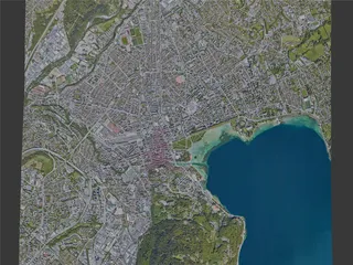 Annecy City, France (2022) 3D Model preview