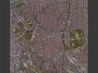 Madrid City, Spain (2023) 3D Model preview