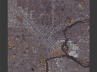 Modesto City, CA, USA (2024) 3D Model preview