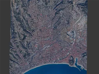 Nice City, France (2024) 3D Model preview