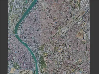 Seville City, Spain (2023) 3D Model preview