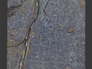 Toyama City, Japan (2023) 3D Model preview