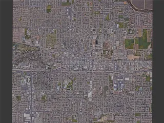 Visalia City, CA, USA (2024) 3D Model preview