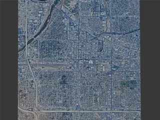 Bakersfield City, USA (2024) 3D Model preview